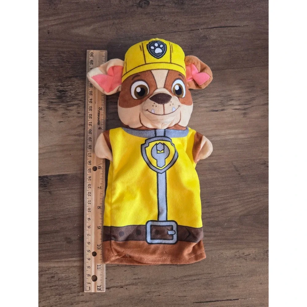 Melissa & Doug PAW Patrol Hand Puppets Chase Marshall Skye Rubble Plush Set 4pc